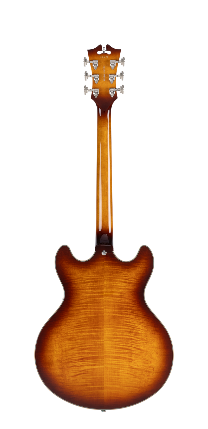 D'Angelico PREMIER DC Guitare électrique semi-creuse (Dark Iced Tea Burst)