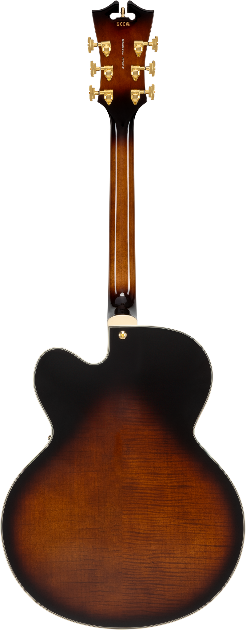 D'Angelico PREMIER EXL-1 Hollow Body Electric Guitar (Brown Burst)