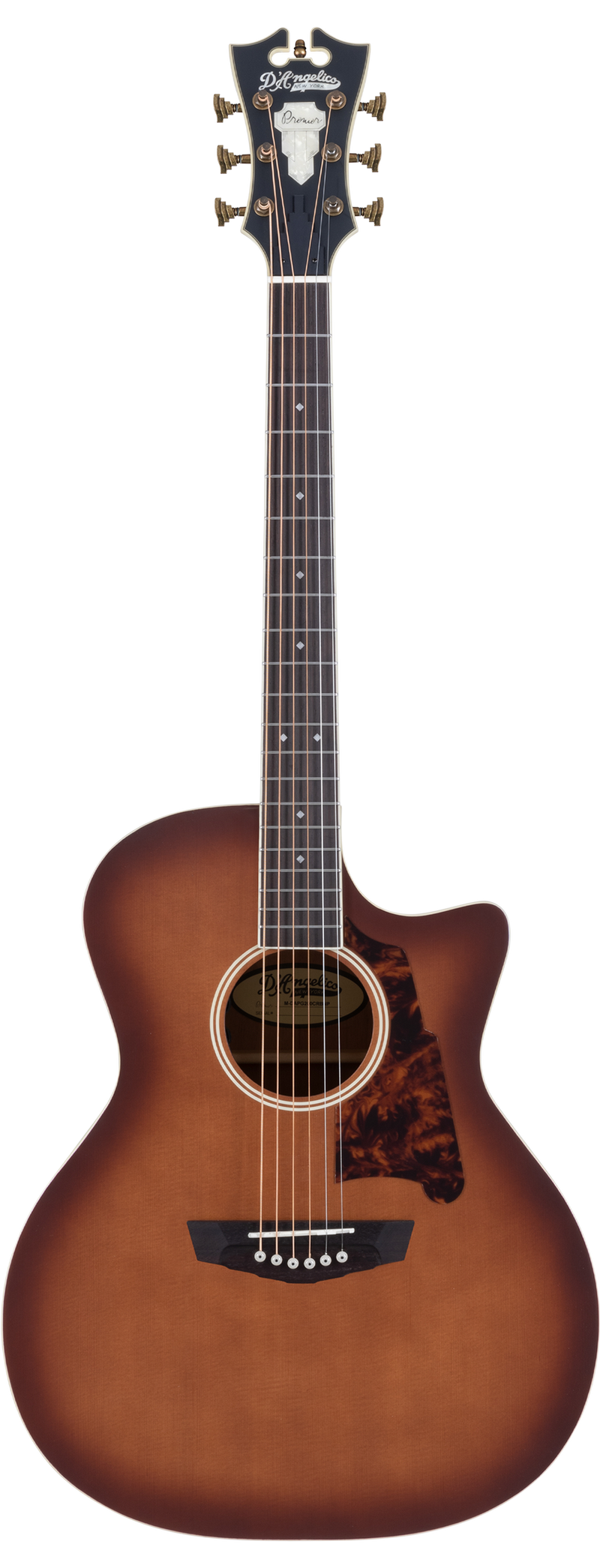 D'Angelico GRAMERCY GRAND AUDITORIUM CE Acoustic Guitar (Natural Burst)