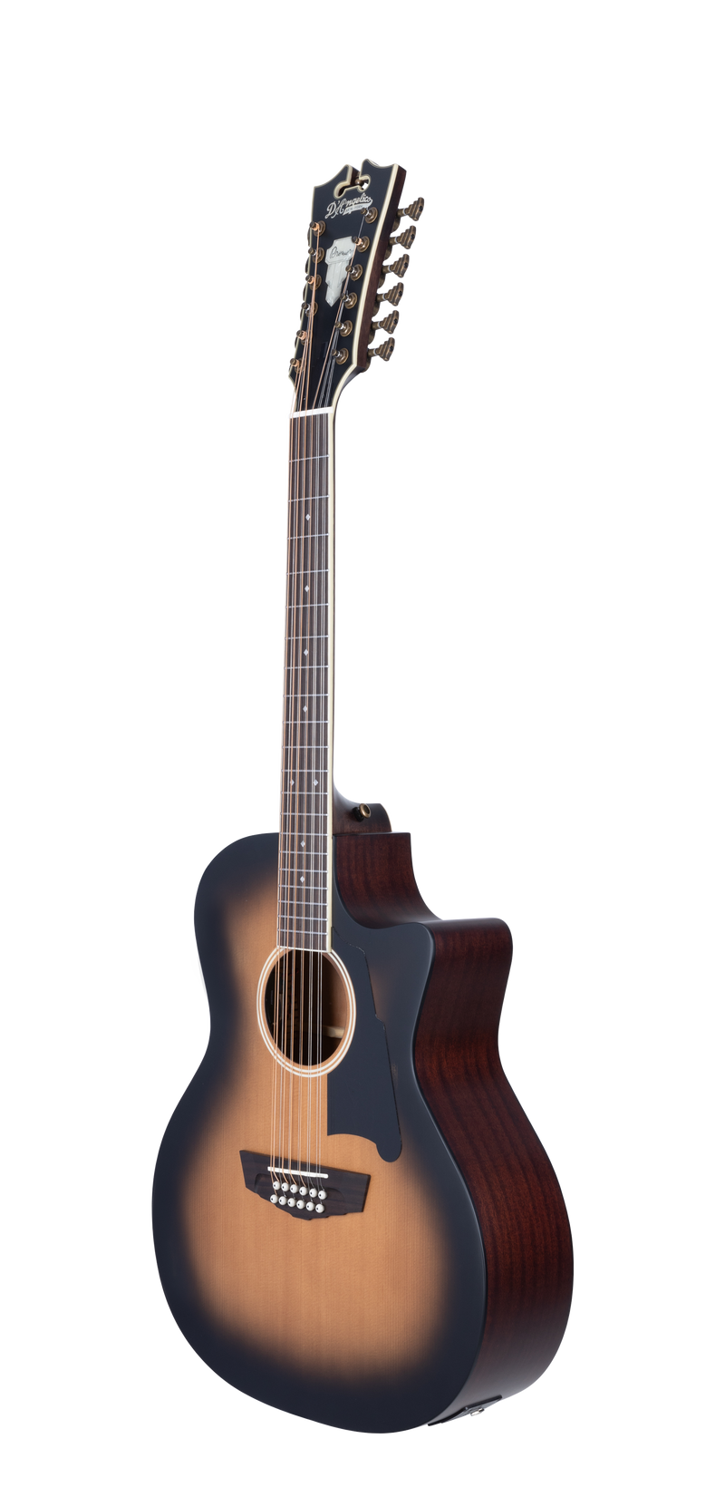 D'Angelico FULTON GRAND AUDITORIUM 12-String Acoustic Guitar (Aged Burst)