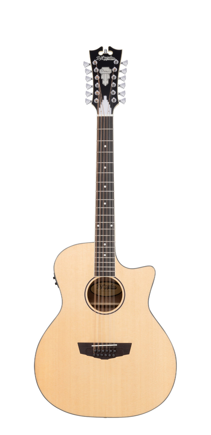 D'Angelico FULTON GRAND AUDITORIUM 12 String Acoustic Electric Guitar (Natural)