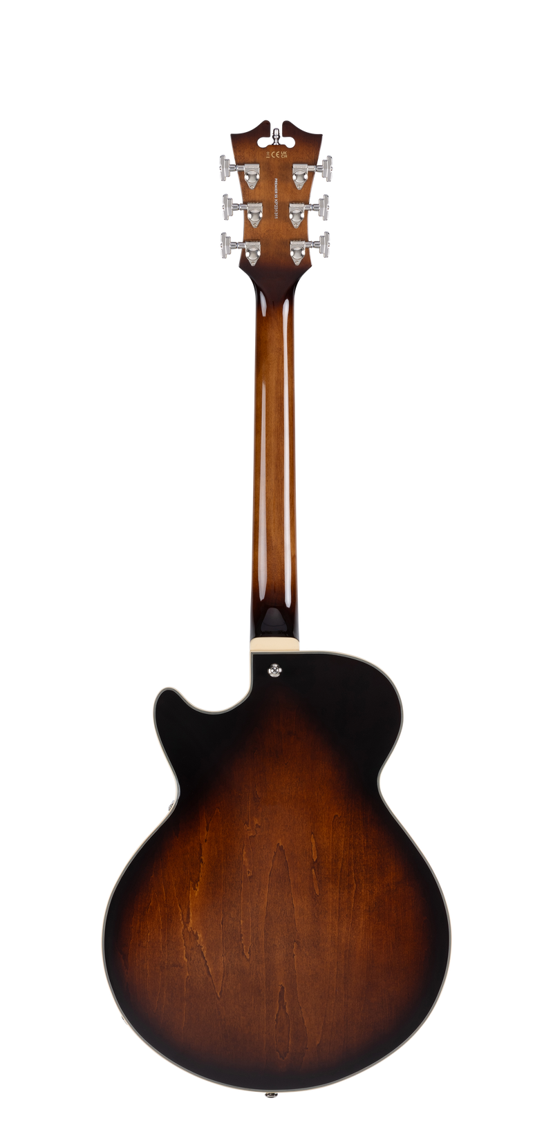 D'Angelico DAPSSBRBNS Guitare électrique semi-creuse (Brown Burst)