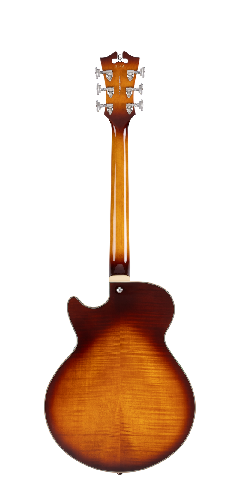 D'Angelico PREMIER SS Guitare électrique semi-creuse (Dark Iced Tea Burst)