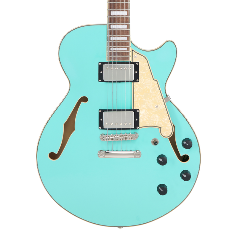 D'Angelico PREMIER SS Semi-Hollow Electric Guitar (Surf Green)