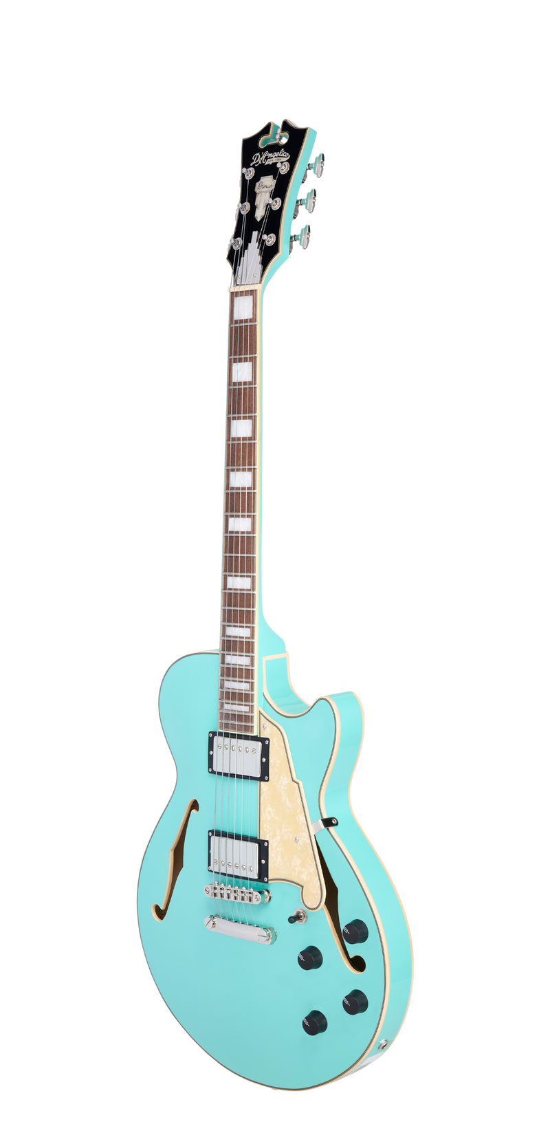 D'Angelico PREMIER SS Semi-Hollow Electric Guitar (Surf Green)