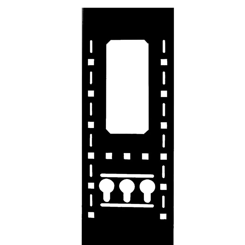 Rack de données Lowell DAT24-4248-B avec portes - 42U x 48 "D