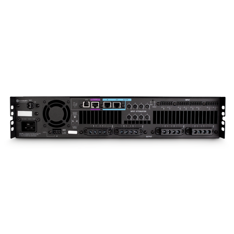Crown DCI8X600N Amplificateur de puissance 8 canaux 600 W @ 4 Ω avec BLU Link 70 V/100 V
