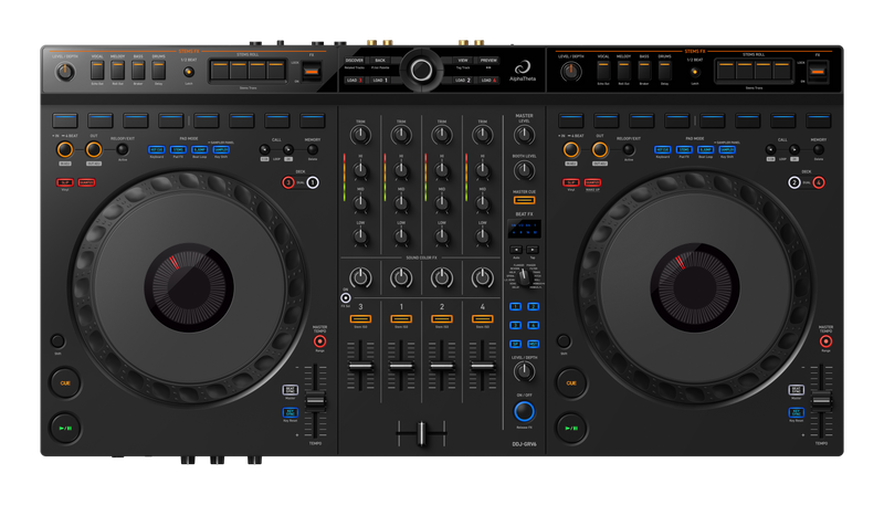 AlphaTheta DDJ-GRV6 4-Channel DJ Controller for Rekordbox and Serato DJ Pro