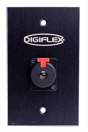 Digiflex DGP-1G-BLACK-J Single Gang Wall Plate w/NJ3FP6C-BAG Connector (Black)