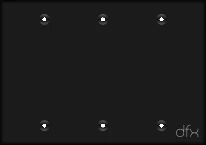 Digiflex DGP-3G-BLACK Three Gang Wall Plate w/Mounting Holes (Black)
