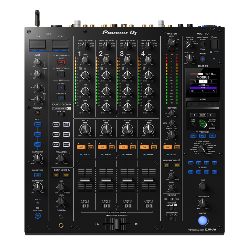 Pioneer DJ DJM-A9 Table de mixage numérique Pro-DJ 4 canaux avec Bluetooth (noir)