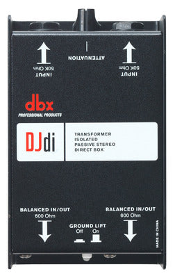 Boîte de direct passive 2 canaux DBX DJDI