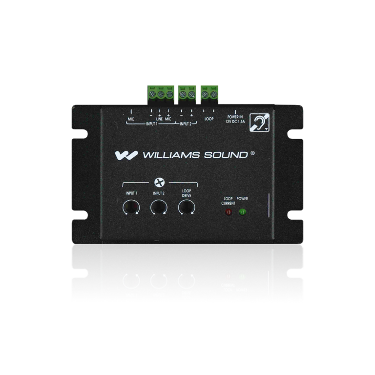 Williams AV DL102 SY1 Système de boucle auditive à compteur Digi-Loop avec micro de surface