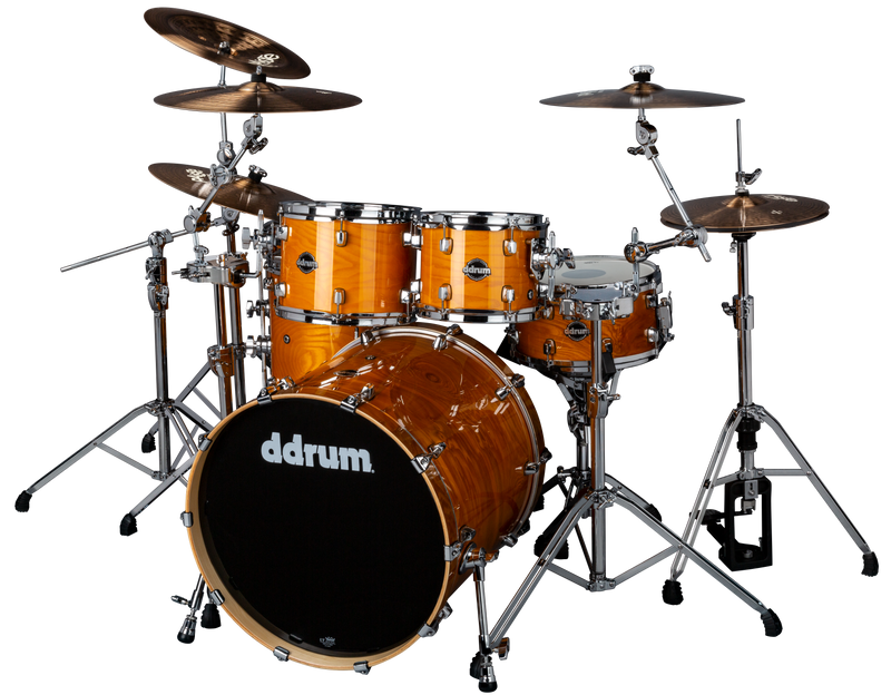 DDrum Dominion DM-ASH-622-GN Pack de 6 coques en bouleau Dominion avec placage en frêne brillant naturel