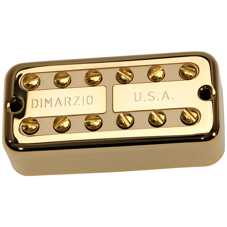 DiMarzio DP291 New’Tron Neck Pickup (Gold Cover With Cream Insert)