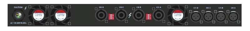 Wharfedale DP-4065 Amplificateur de puissance classe D 4 canaux, 2 Ohms