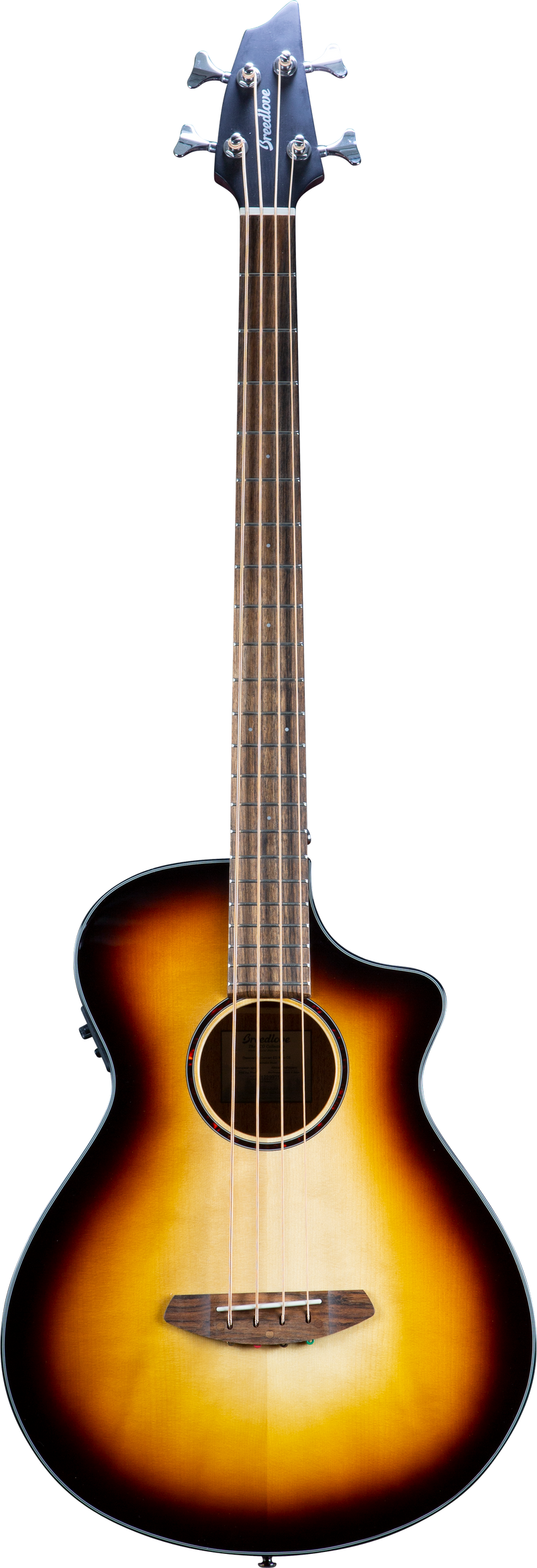 Breedlove DSCN44BCEEUAM Discovery S Concert CE European Spruce-African Mahogany Acoustic-Electric Bass (Edge Burst)