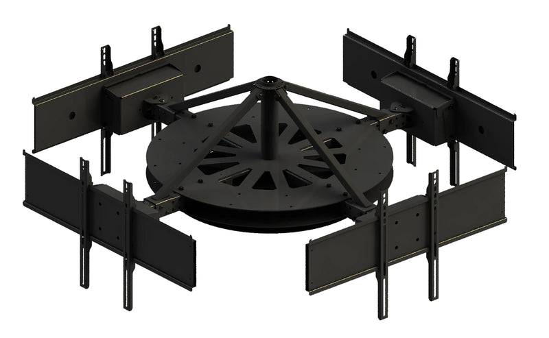 Peerless-AV DST975-4 Multi-Display Ceiling Mount with Four Telescoping Arms for 37 to 75" Displays