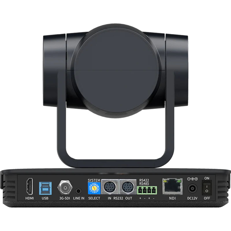 DVDO C4-1-NDI-B Caméra HD PTZ AI NDI avec HDMI/IP/3G-SDI/USB3.0 (Noir)