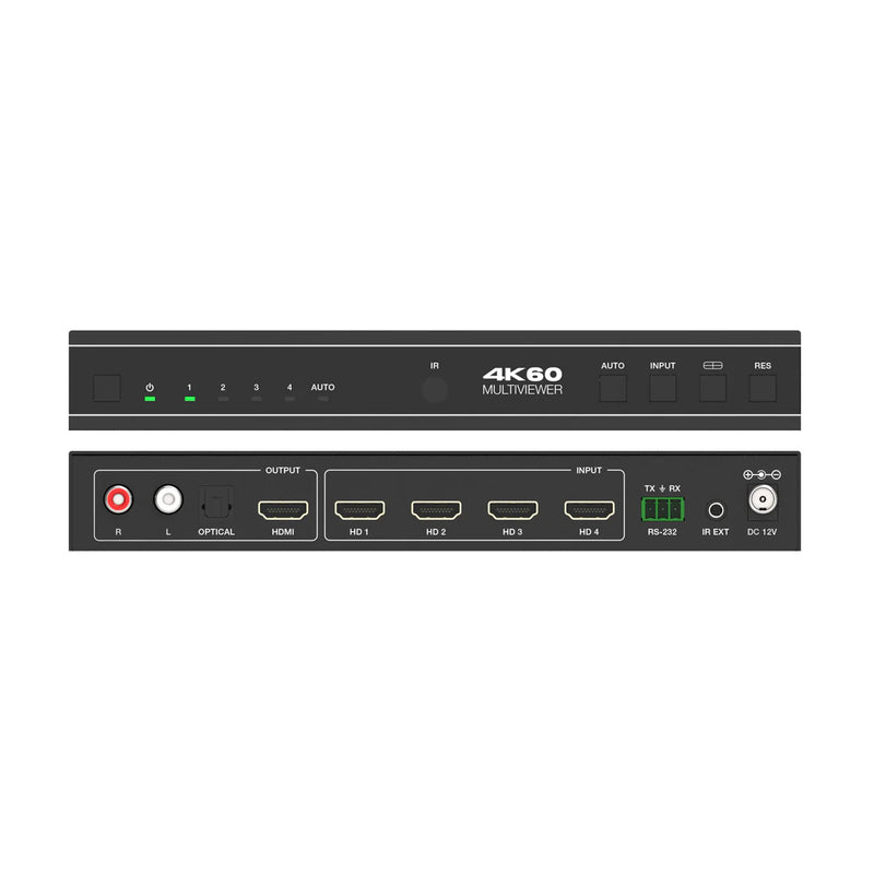 DVDO Switcher-41SS-MV 4K 4x1 Seamless HDMI Switcher with Multiview