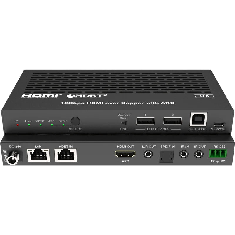 DVDO XTEND-PAIR3.0E HDMI à 4K60 sur Ethernet avec HDBaseT 3.0 avec eArc (TX/RX) (100 M)