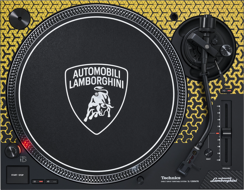 Technics SL1200M7BY BYBBORGHINI Edition Direct Drive Turntable System (jaune)