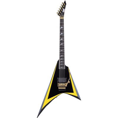 ESP E-ALEXI ARROWHEAD Electric Guitar (Black and Yellow)