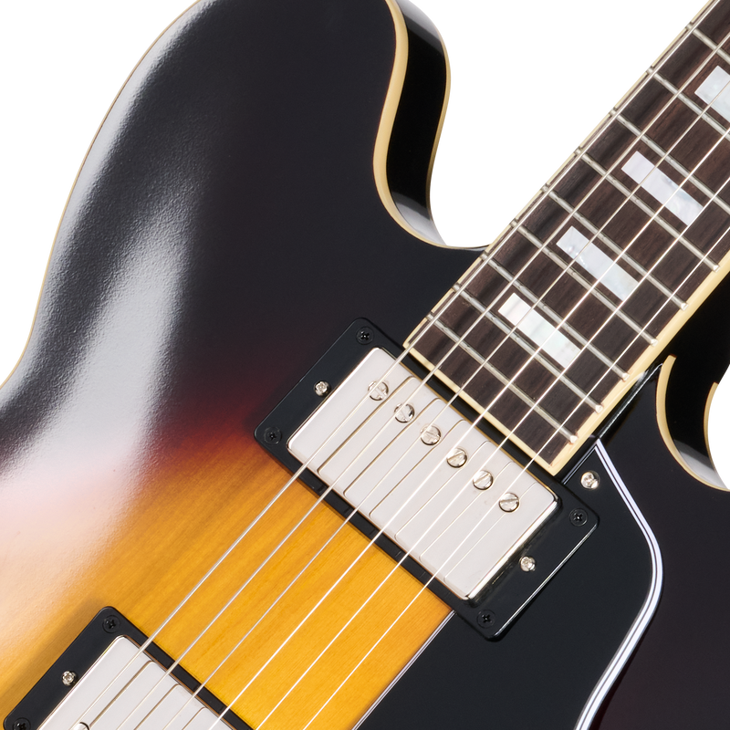 Epiphone EC335R2VBNH 1962 ES-335 Reissue Semi Hollow Electric Guitar (Vintage Burst)