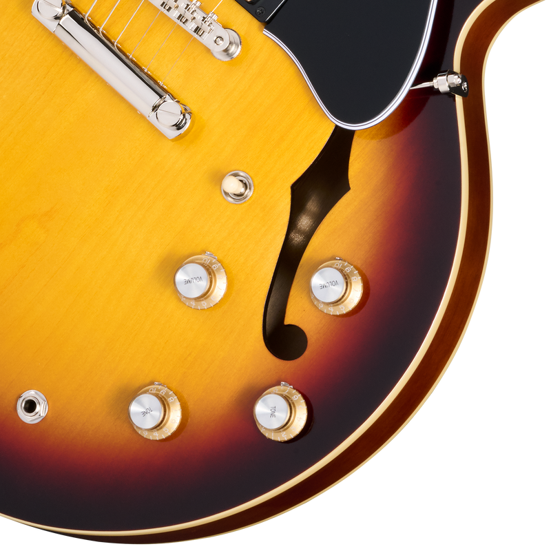 Epiphone EC335R2VBNH 1962 ES-335 Reissue Semi Hollow Electric Guitar (Vintage Burst)