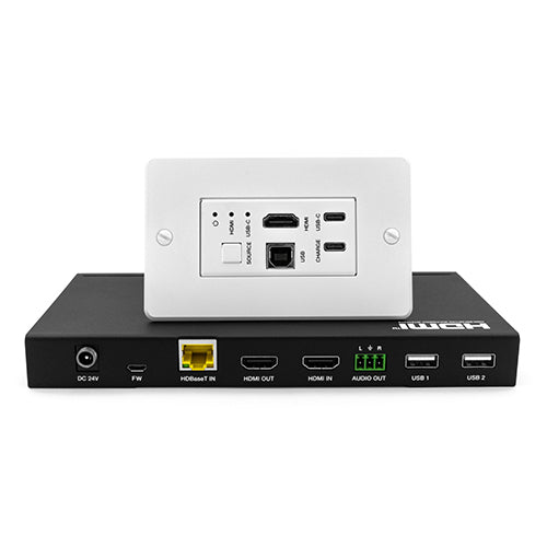 Système de récepteur HDMI EHB-260-260-W avec plaque murale d'émetteur HDMI