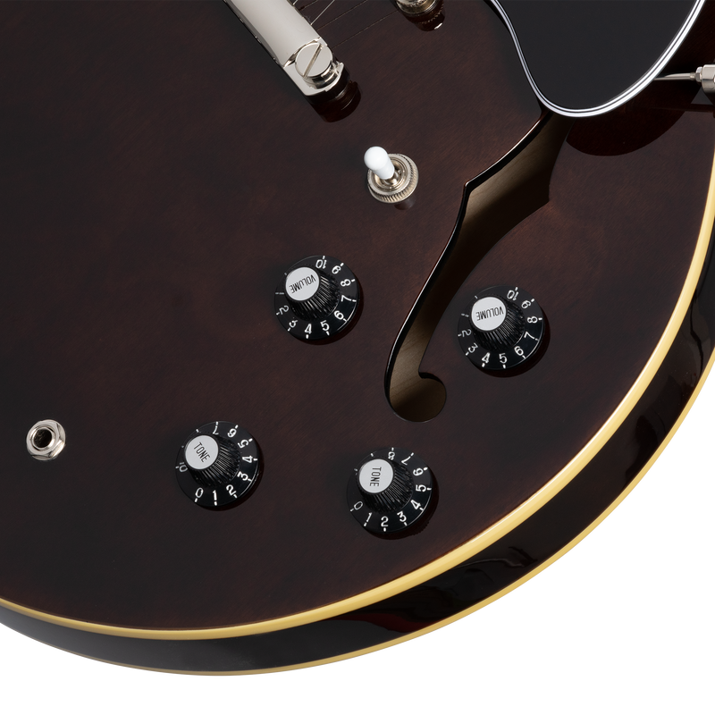 Epiphone JIM JAMES ES-335 Guitare électrique (noyer des années 70)