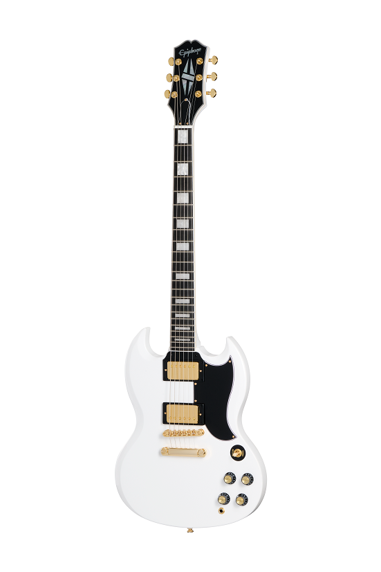 Epiphone EIGSGCAWGH SG Custom Electric Guitar (Alpine White)