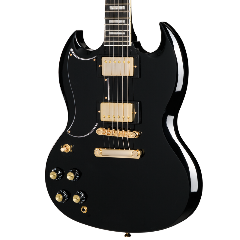 Epiphone EIGSGCEBGHLH SG Custom Left-Handed Electric Guitar (Ebony)