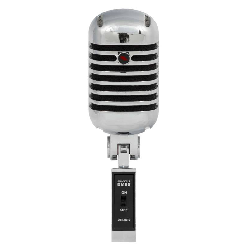 Eikon DM55V2 Microphone dynamique vocal professionnel au design vintage (Chrome)