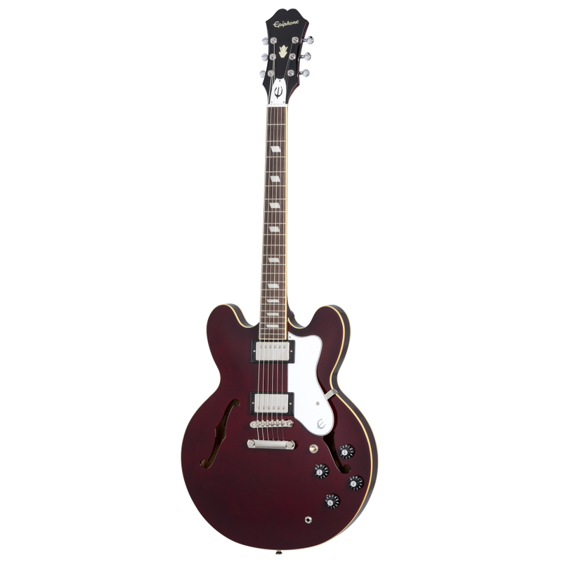 Epiphone EONGRD Noel Gallagher Riviera Guitare électrique à corps creux avec étui (rouge vin foncé)