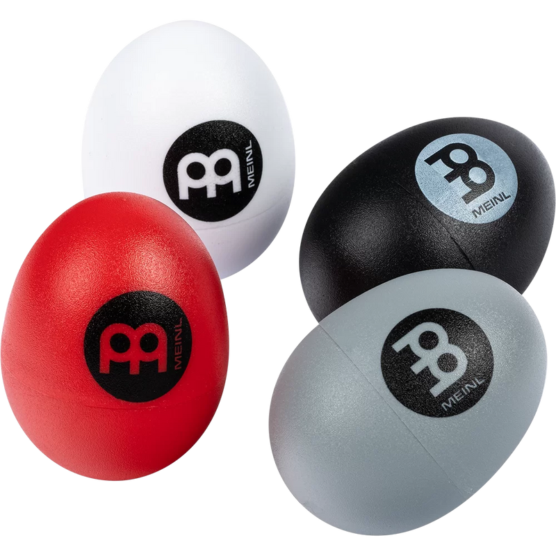 Meinl ES-SET Egg Shaker Set 4 pièces (blanc gris noir et rouge)