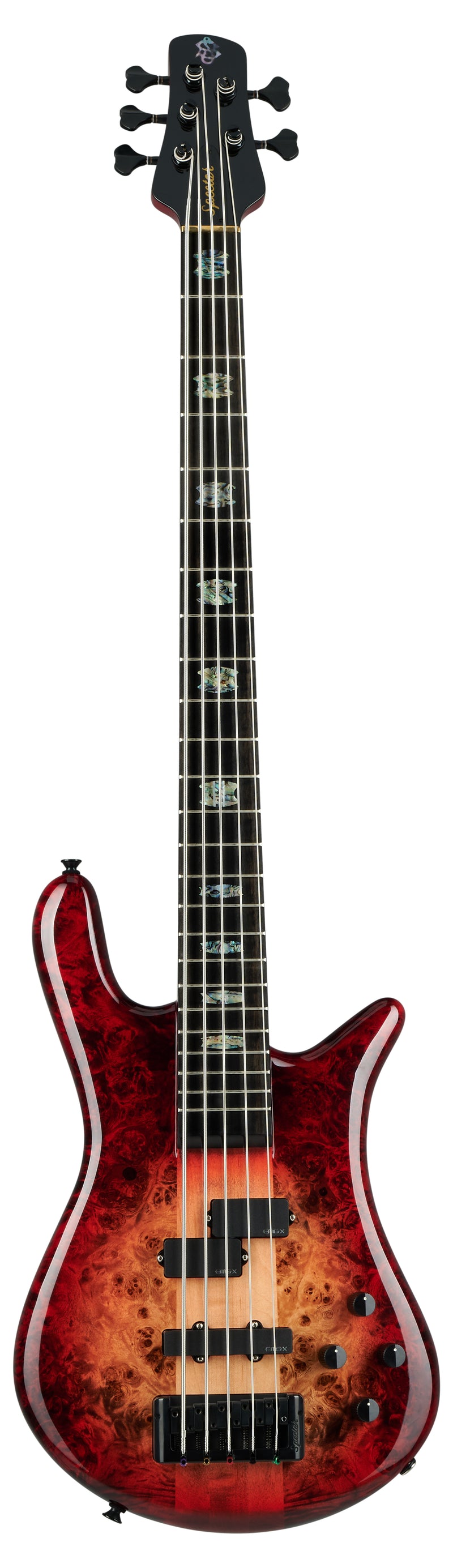 Spector EURO CST 5-String Electric Bass Guitar (Natural Red Burst Gloss)