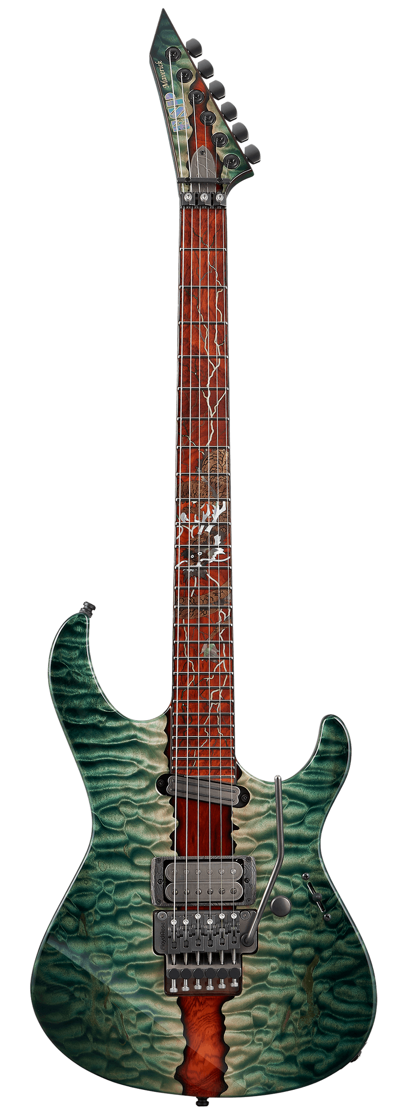 ESP MAVERICK-CTM FR Limited Edition 2025 Electric Guitar (See Thru Green Gradation & See Thru Black Burst / Natural)