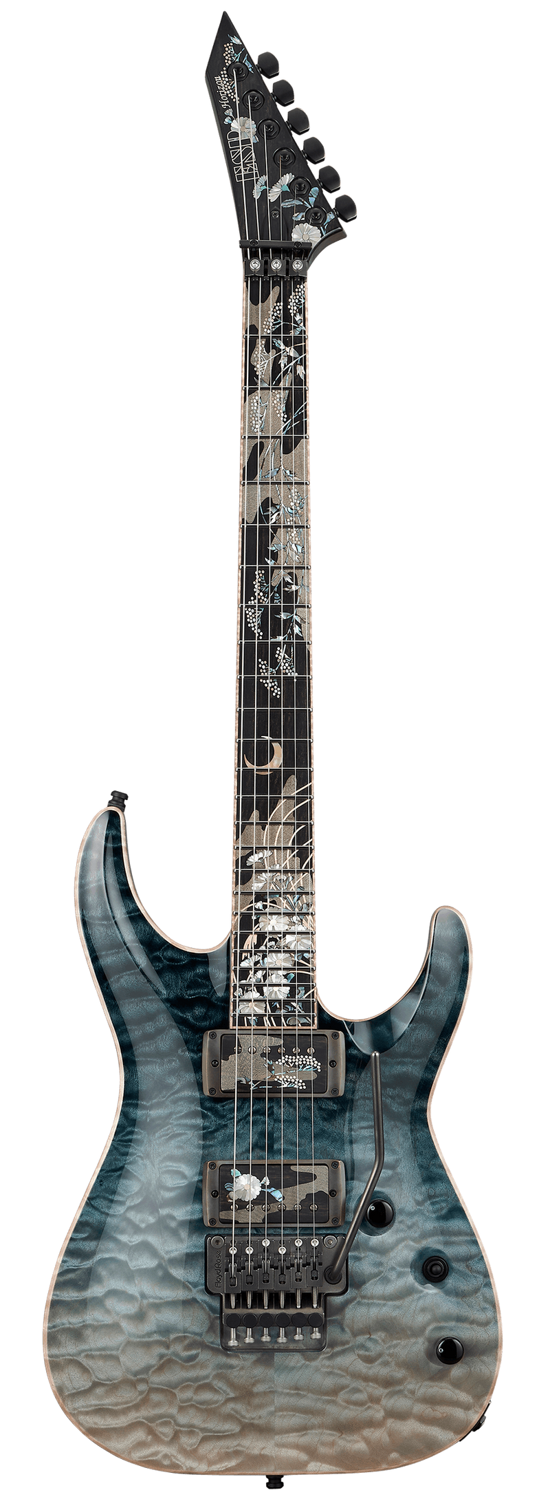 ESP HORIZON-CTM FR Limited Edition 2025 Electric Guitar (Blue Fade / Dark Blue with Blue Grain)