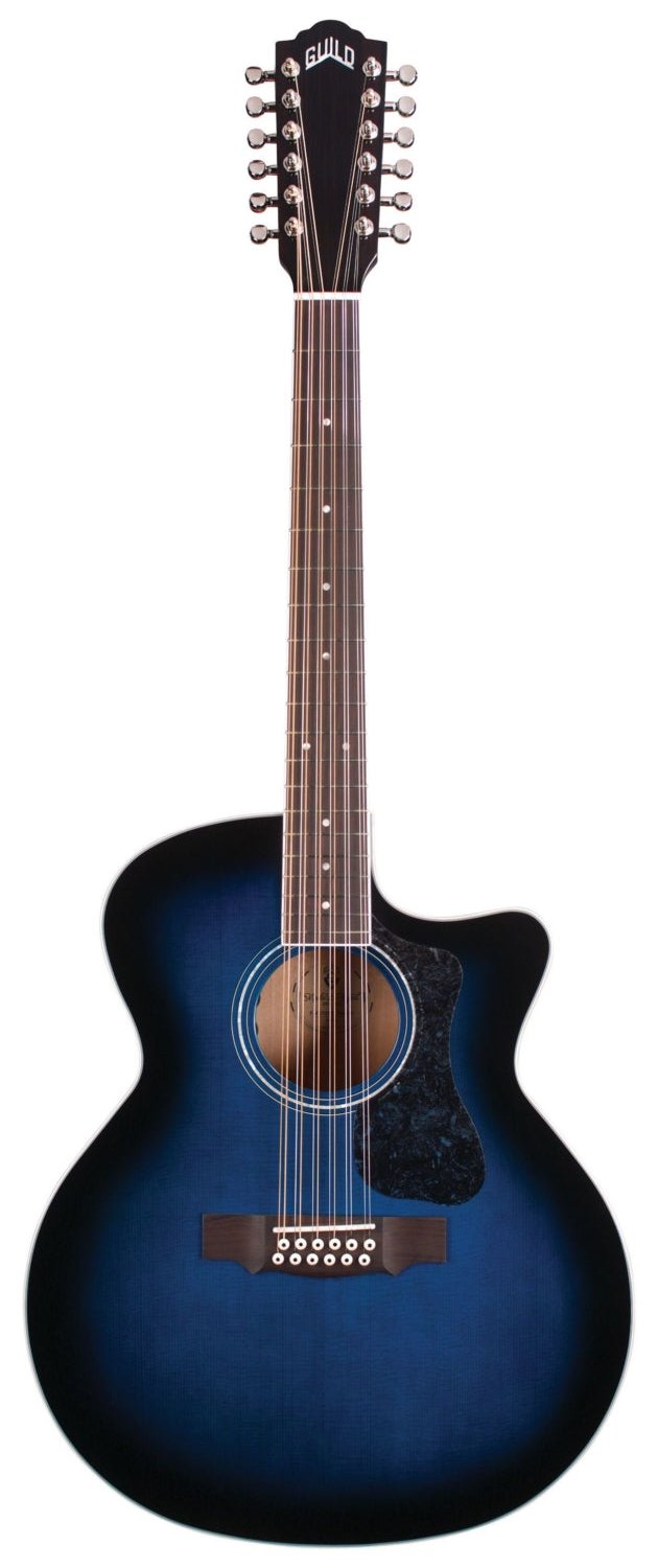 Guild F-2512CE Deluxe Archback 12 Strings Acoustic Guitar (Dark Blue Burst) LIMITED QUANTITY