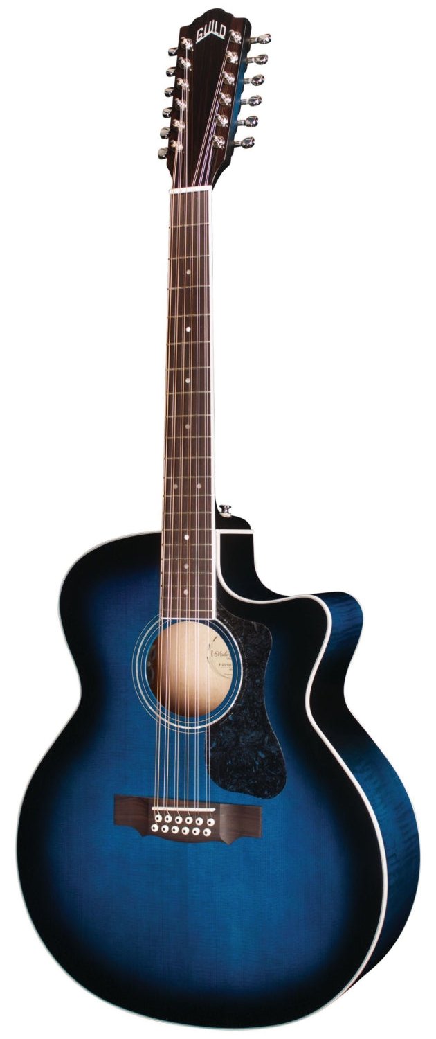 Guild F-2512CE Deluxe Archback 12 Strings Acoustic Guitar (Dark Blue Burst) LIMITED QUANTITY