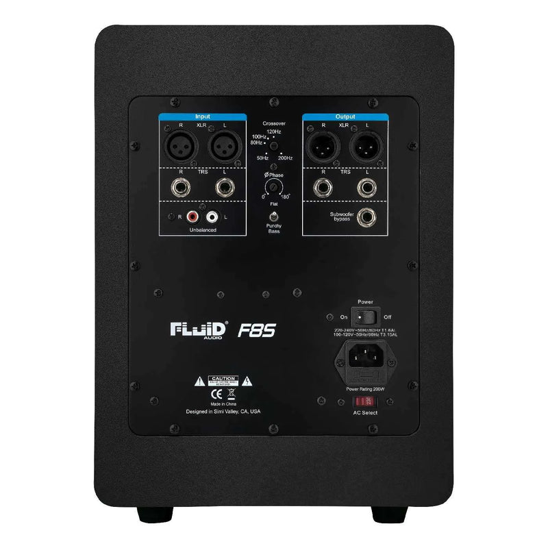 Fluid Audio F8S Subwoofer - 8"