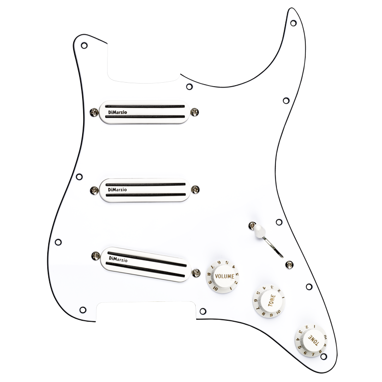 DiMarzio FG2108WA7 High Power Strat® Replacement Pickguard (White)