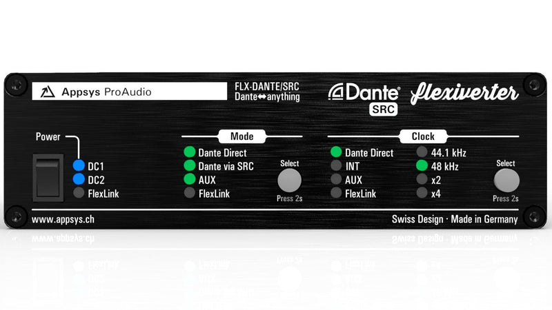 Appsys ProAudio FLX-DANTE/SRC Dante to Anything Converter with 64x64ch Sample Rate Converter