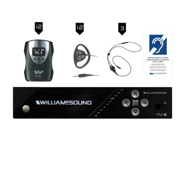 Williams AV FM 558-12 FM+ System Package (12 R38 receivers)