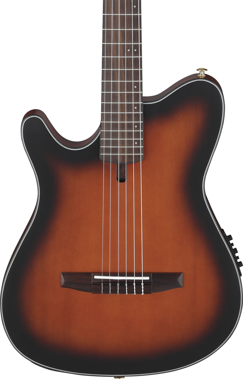 Ibanez FRH10NLBSF Left Handed Acoustic Electric Guitar (Brown Sunburst Flat)