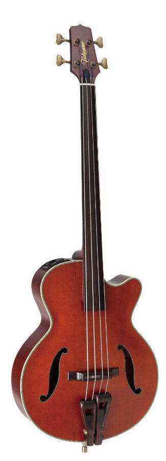 Takamine DB10 Guitare basse électrique acoustique (teinture rouge)