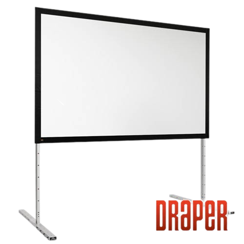 Draper 385103 Écran complet avec surface blanche Matt et cadre anodisé - HDTV (54 "x96")