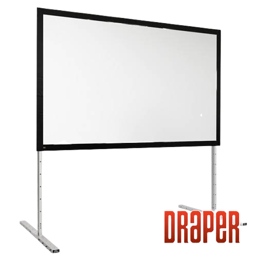 Draper 385128 Écran complet avec surface blanche Matt et cadre anodisé (120 "x192")