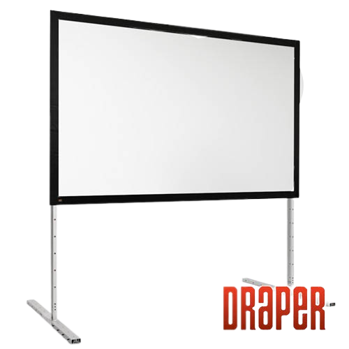 Draper 385109 Complete Screen w/Matt White Surface and Anodized Frame - HDTV (122"x216")